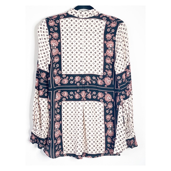Free People Tunic floral printed blouse Size small - Picture 2 of 7